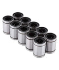 Kick Your Cnc Builds Up With These Heavy Duty Linear Motion Ball Bearings Featuring Double Sealed Steel Housings And Precise 12Mm Slides For Flawless 3D Printer Operations That Run Clean pack of 10 steel bearings