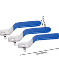 Ball Valve Handle Lever Replacement Switch 5 By 8 Millimeter Mounting, Heavy Duty Metal Three Pack Blue, Built To Last