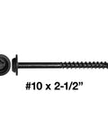 Heavy Duty Wood Screw Set Two And A Half Inch Round Washer Head Truss Style Torx Drive For Cabinets Furniture Siding And Trim All Purpose