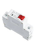 Straight Up Rock Solid MCB Circuit Breaker 1P 2P Overload Protection Switch Featuring Clear Visual Status Window in white.