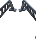 Garage Door Storage Rack for Fishing Gear 21 Inch Black ABS Rod Holder setup view