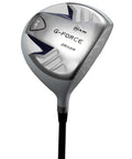 Junior Golf Club Set With Bag For Ages 10 To 12 14 Degree Driver With Lightweight Shaft Silver Head Front View