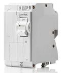 50 Amp Two Pole Plug On Standard Branch Circuit Breaker Thermal Magnetic 120 240 VAC White LB250T in white with rocker switches