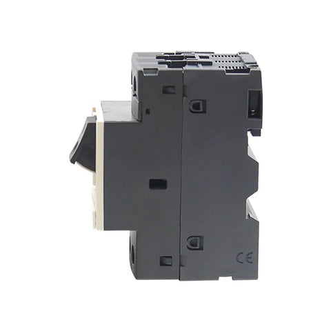 Heavy Duty Three Pole Thermal Magnetic Circuit Breaker Rated 0.25 To 0.4 Amps side view showing compact design and mounting features.