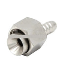 1 Piece 304 Stainless Steel Imperial C Fittings Flat Crimp Hose Fittings With Female Thread For Oil Hoses Ideal For Automotive Marine And DIY Projects