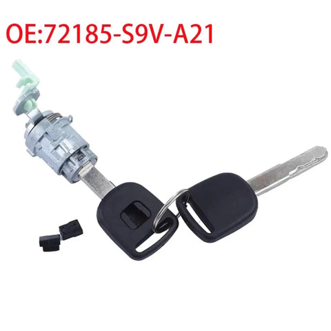 Durable Ignition Lock Cylinder For Honda Pilot EX L Sport 2004 2007 With Keys, Solid Brass Core, beefy alloy shell, keys visible