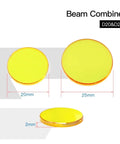 CO2 Laser Beam Combiner Lens 25mm Diameter For Engraving And Cutting Machines, Plano Convex Optics To Easy Up Your Light Path Tweaks And Make The Laser Visible With No Fuss, Premium Quality Laser Accessory, 25mm dia