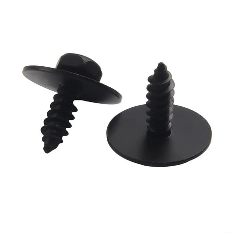 BMW Undertray Fastener Kit 40 Pack With Hex Head Self Tapping Bolts And U Nut Clips For Splash Shield Direct Fit For BMW 1 Series Through 7 Series X1 X3 X5 X6 Z3 And Mini Cooper, black fasteners