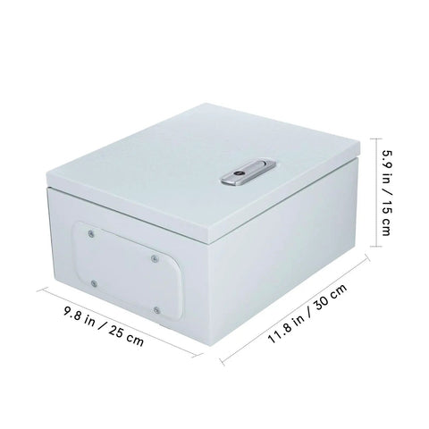 Dimensions of Heavy Duty Wall Mount Stainless Steel Electrical Junction Box Weatherproof Outdoor Power Distribution Enclosure Beefy