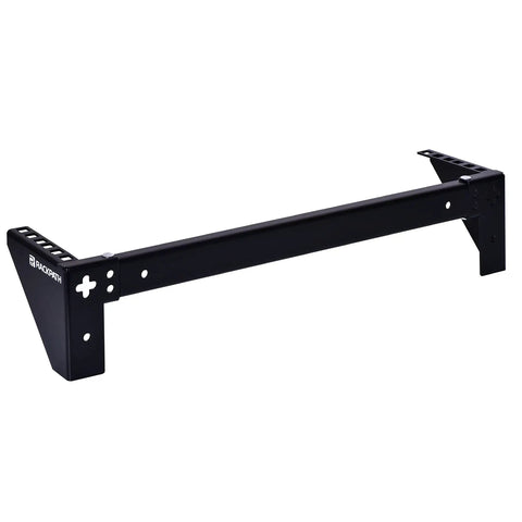 2U Vertical Wall Mount Rack Beefy Heavy Duty 125lbs Capacity Bracket For Server And Network Gear, side view