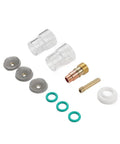 Pro Grade Stubby Gas Lens TIG Glass Cup Kit With 11 Pieces For TIG WP 17 18 26 Clear Glass Cups and Accessories