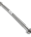 24 Inch By 1 Inch FIP Heavy Duty Stainless Steel Corrugated Water Flex Connector With Extra Thick Washers For Water Heaters And Water Softeners