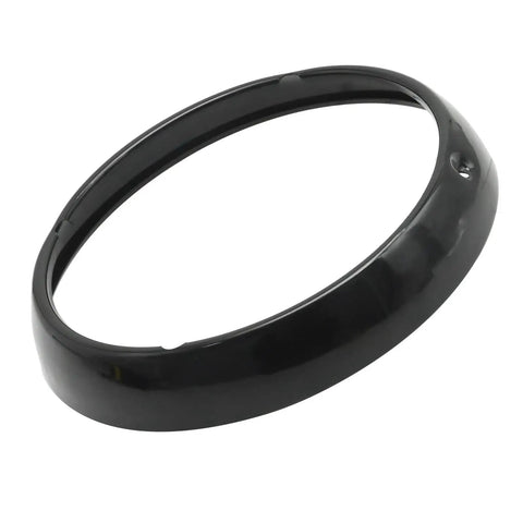 Black 7 Inch Headlamp Trim Ring Cover Replacement For Harley-Davidson Touring Electra Glide Street Glide Road King Tri Glide FLHT FLH