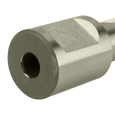 HSS twist drill bit with Weldon shank, 5/16-inch diameter, front view.