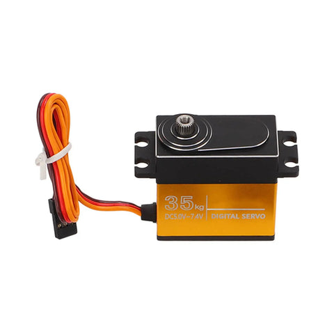 Killer 35Kg Coreless Digital Servo With Stainless Steel Gears And Complete Waterproof Build Engineered For 1/10 1/8 Scale Rc Crawlers Trucks And Boats to Rip Through Mud Like A Boss, 35kg digital servo with wires.