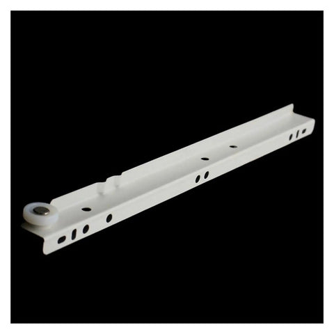 Two Cabinet Rails And Drawer Track Slides For Quiet Smooth Movement On Computer Desks And Keyboard Setups Includes Chute And Roller Pulley System