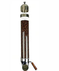 Wall Mounted Coffee Bean Dispenser With Slick Glass Tube And Rugged Steel Base, Quick Pour Dial For Candy Oats Or Tea, Easy Setup Build.