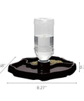 Two In One Reptile Water Bowl And Food Dish With Auto Fill Bottle Keeps Your Cage Clean And Critters Happy No Refill Hustle ideal for turtles and lizards.