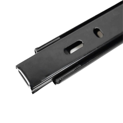Heavy Duty Black 27mm Ball Bearing Drawer Slide Zinc Plated, 2 Fold Telescopic Kitchen Cabinet Drawer Slide For Heavy Loads close-up