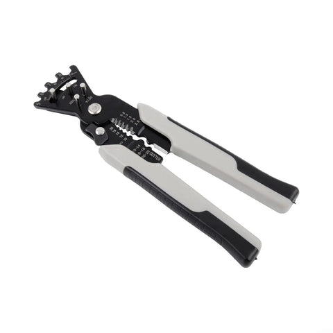 Five Function Electrician Hand Tool With Wire Cutter, Insulation Stripper, Built In Wrench, Angle Bending Scale, And Quick Grip Design