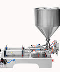 Plug And Play Pneumatic Piston Filling Machine With Double Nozzle For Liquids And Pastes Semi Automatic Horizontal Dispenser for cream and lotion 50 to 500 ml capacity.