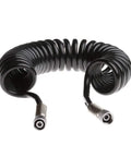 Heavy Duty Flexible Polyurethane Recoil Air Hose Featuring Automatic Snap Back Retrieval And Rock Solid Kink Resistant Build For Hassle Free High Flow Pneumatic Air Delivery In Any Workshop Setup.