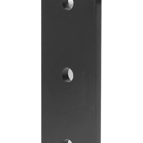 Close-up of Beefy Aluminum Mending Plate 2 Pack Flat Bracket For Furniture Connection with visible mounting holes.