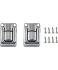 Toggle Latch Clasp Set For Jewelry Boxes, Wine Cases, Toolboxes And Suitcases With Included Screws, pair of metal latches with screws.