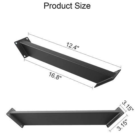 4 Pack 45 Degree Pergola Brackets for 4x4 Beams Inside Mount Roof Riser Brackets Heavy Duty Powder Coated Corner Braces for Wood Gazebos Tree Houses and Outdoor Pergola Projects