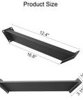 Heavy Duty 45 Degree Corner Support Brackets Built Like A Tank Rock Solid Steel Angle Braces measuring 12.4x16.8 inches.