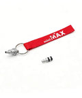 RC Aircraft Fuel Tank Vent and Oil Outlet Nozzle Kit Aluminum Alloy Flange Nozzles With Sealing Ring Plug and red strap