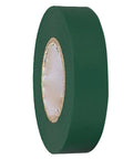 Heavy Duty Pvc Electrical Tape Rated Up To Six Hundred Volts With Rock Hard Sunlight And Chemical Resistance That Actually Grips Tight On Any Wire Bundle Indoors Or Outdoors, green color roll.