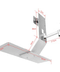 Universal Monitor Wall Mount With Smooth Swivel Adjustment For Effortless Office Desk Organization Built Legit To Elevate Your Workspace Routine And Make Your Tech Setup Hit Different, detailed dimensions shown.
