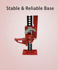 60 Inch Utility Farm Jack 3 Ton Capacity Heavy Duty Beefy Off Road Workhorse, red base, stable and reliable design.