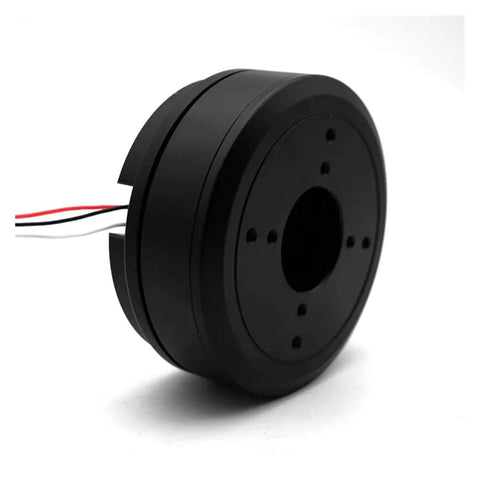 Workhorse High Torque Low Speed Flat Motor With Brushless DC Drive And Encoder Based Turntable Servo, side view