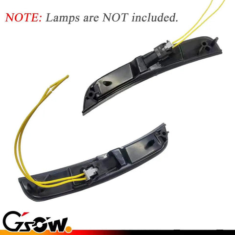 2 Pack LED Side Marker Light Kit Wires For Chrysler 300 2015 Through 2024 Black Front And Rear Bumper Connector Replace OEM