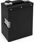 Heavy Duty 48V 15Ah Pallet Jack Battery For Full Electric Load Movers 3300 Lb Capacity side view with handle and terminals.