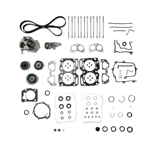 Complete Service Kit for Subaru 2 5 Liter Ej25 Ej253 Engine New Timing Belt Water Pump Gasket Set Keeps Your Engine Running Smooth for Impreza Legacy Outback Forester 2006 2012 Models High Quality Parts You Can Trust, engine gaskets and timing components