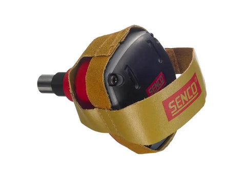 Palm Nailer Pneumatic Tool With Magnetic Nail Guide, Soft Rubber Palm Pad, Leather Grip, And Lightweight Design