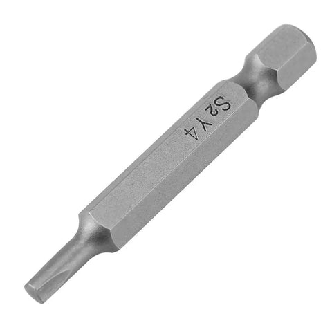 Kickstart Your DIY Game With This 4PCS Y-Type Screwdriver Bit Set, Featuring Heavy-Duty Chrome Alloy Steel That Never Strips And Fits Standard 1/4 Inch Cordless Drills For Secure Security Fastening Jobs. Y4 chrome alloy Y-type security driver bit, 50mm, 1/4 hex