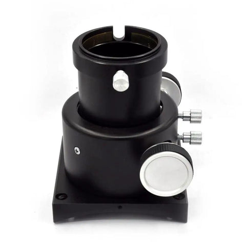 2 Inch Crayford Style Telescope Focuser, Beefy Full Metal Body For Reflector Telescopes, Smooth Precision Focuser With 1.25 Inch And 2 Inch Adapters, Fits 6 To 8 Inch Reflectors, Internally Threaded To Minimize Reflections, front view