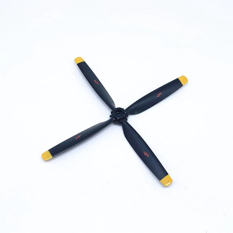 Replacement Landing Gear Propeller Fairing RC Parts Kit For WLtoys XK A280 RC Airplane Glider, black propellers top view