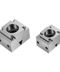 Heavy Duty Cnc Wedge Clamp Slick Precision Vice Block Knockout Performance Quick Release Side Mount Adjustable Fixture Built Tough For Steel Aluminum Part Fixturing, two sizes of solid steel clamp blocks.