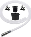 47 Inch Soap Dispenser Extension Tube Kit With Upgraded Metal Check Valve And Anti Leak Gravity Ball Prevents Backflow No More Refills One Durable Tube Fits All Countertops And Built In Sinks