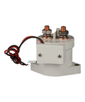 Heavy Duty EV Power Relay With Normally Open And Closed Terminals For Electric Whips And Battery Banks showing compact design and copper terminals.