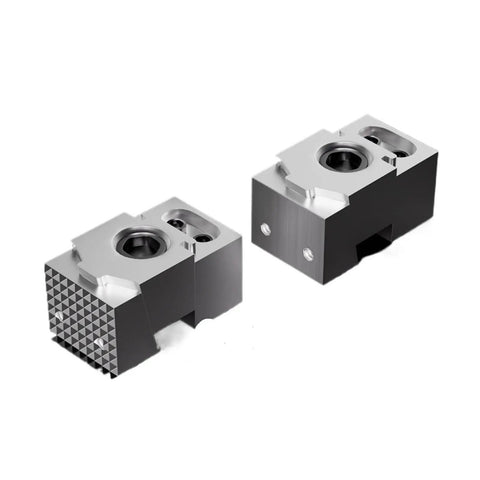 Beefy CNC Clamp Vise for Multi-Station Pneumatic Milling, Single-Sided OK Clamp With Precise Center Fix