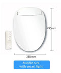 Premium Comfy Smart Heated Toilet Seat With Electric Bidet Cover dimensions 368mm x 495mm with remote control for easy use.