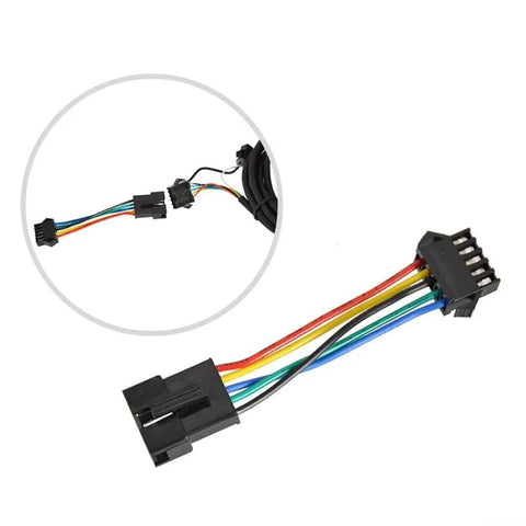 Ebike Display Conversion Cable 6 Pin To 5 Pin Connector Adapter For SW900 E Bike Meter And Controller Communication Line ABS Metal Construction