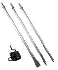 Pneumatic Taper Punch And Air Cold Chisel Three Piece Set, 18 Inch Length, 0.401 Inch Hammer Shank, three chisels and spring