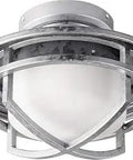 Restoration LED Ceiling Fan Light Kit from Windmill Collection in pewter nickel silver finish, damp rated for modern homes